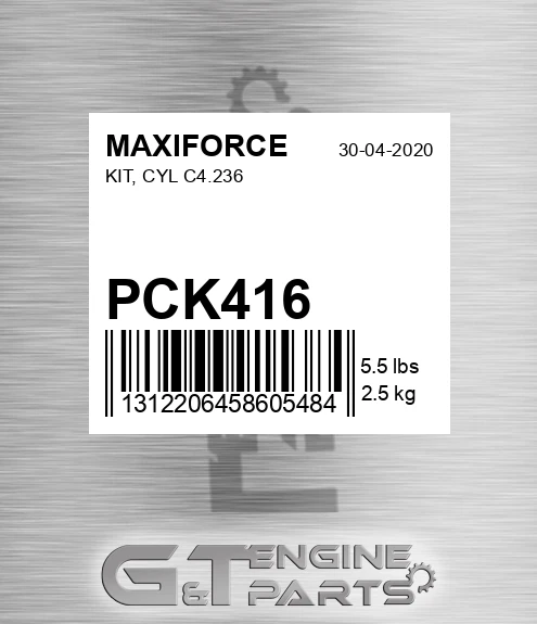 PCK416 Kit, Cyl C4.236 for MAXIFORCE