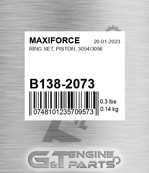 B138-2073 Ring Set, Piston, 3054/3056 for MAXIFORCE