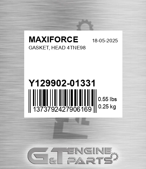 Y129902-01331 Gasket, Head 4tne98 for MAXIFORCE
