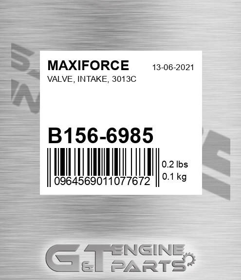B156-6985 Valve, Intake, 3013c for MAXIFORCE