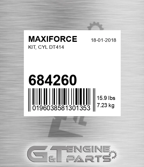 684260 MAXIFORCE Kit, Cyl Dt414
