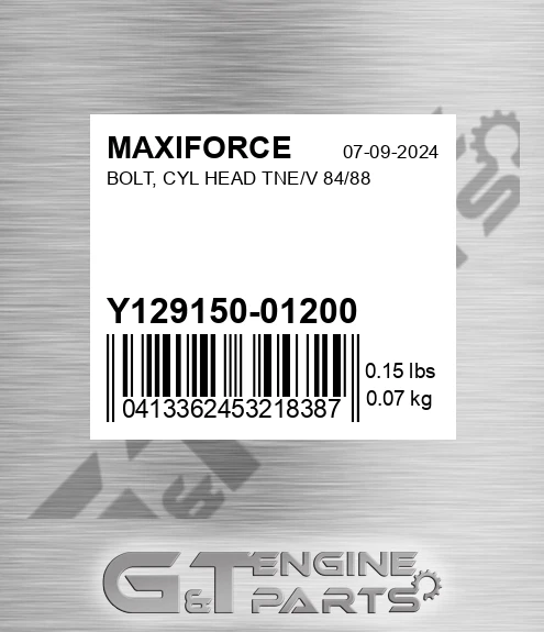 Y129150-01200 Bolt, Cyl Head Tne/v 84/88 for MAXIFORCE