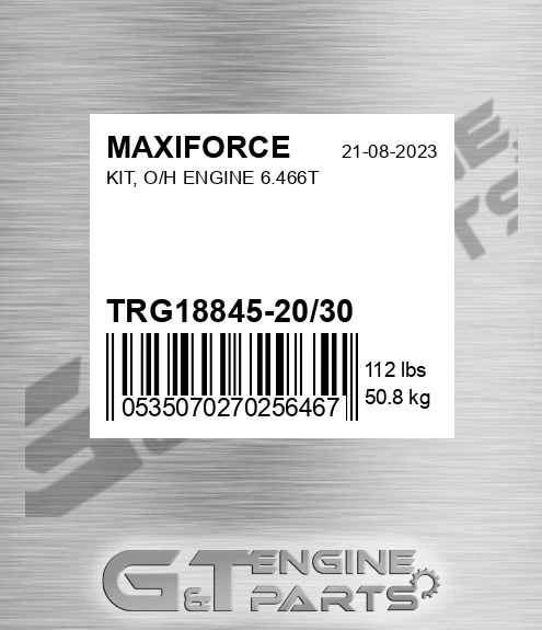 TRG18845-20/30 Kit, O/h Engine 6.466t for MAXIFORCE