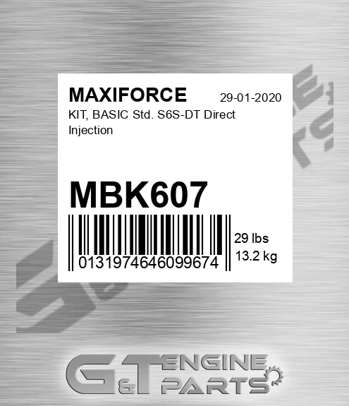 MBK607 Kit, Basic Std. S6s-dt Direct Injection for MAXIFORCE