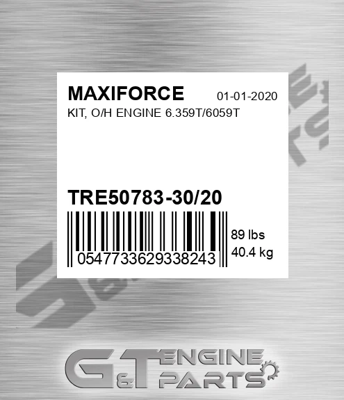 TRE50783-30/20 Kit, O/h Engine 6.359t/6059t for MAXIFORCE
