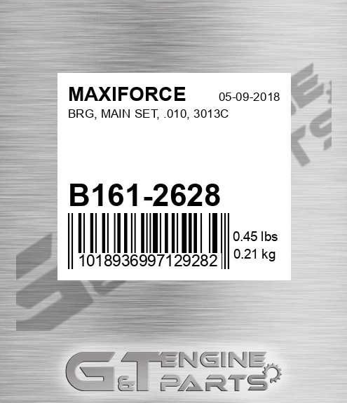 B161-2628 Brg, Main Set, .010, 3013c for MAXIFORCE