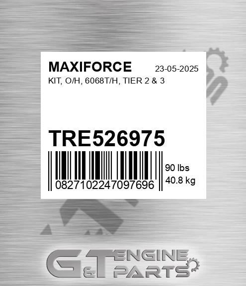TRE526975 Kit, O/h, 6068t/h, Tier 2 & 3 for MAXIFORCE