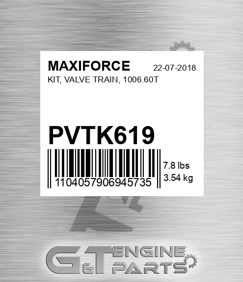 PVTK619 Kit, Valve Train, 1006.60t for MAXIFORCE