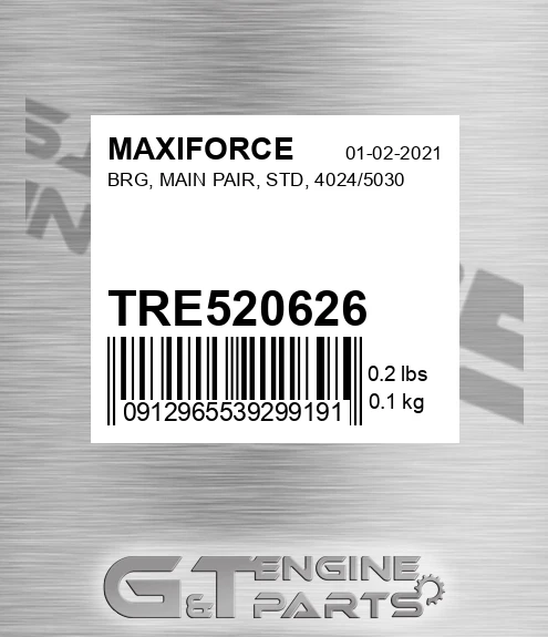 TRE520626 Brg, Main Pair, Std, 4024/5030 for MAXIFORCE