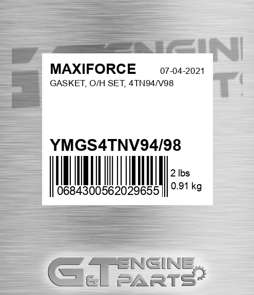 YMGS4TNV94/98 Gasket, O/h Set, 4tn94/v98 for MAXIFORCE