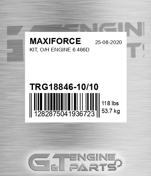 TRG18846-10/10 Kit, O/h Engine 6.466d for MAXIFORCE
