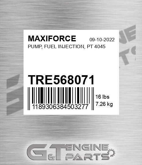 TRE568071 Pump, Fuel Injection, Pt 4045 for MAXIFORCE