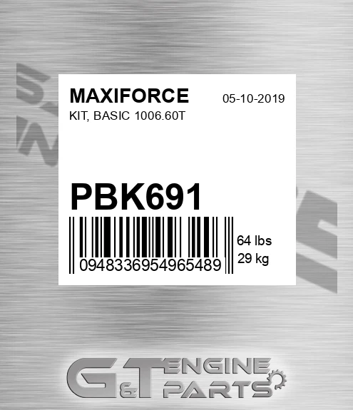 PBK691 Kit, Basic 1006.60t for MAXIFORCE
