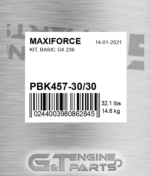 PBK457-30/30 Kit, Basic G4.236 for MAXIFORCE