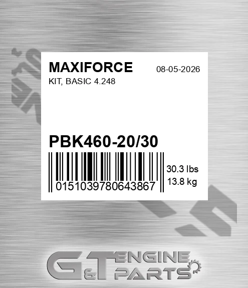 PBK460-20/30 Kit, Basic 4.248 for MAXIFORCE