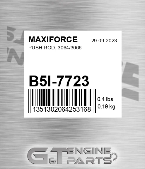 B5I-7723 Push Rod, 3064/3066 for MAXIFORCE