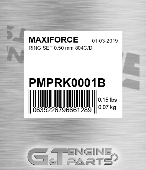 PMPRK0001B Ring Set 0.50 Mm 804c/d for MAXIFORCE