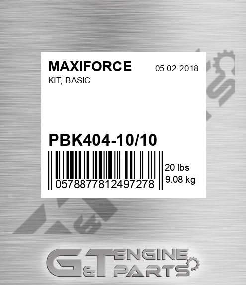 PBK404-10/10 Kit, Basic for MAXIFORCE