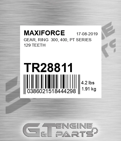 TR28811 Gear, Ring 300, 400, Pt Series 129 Teeth