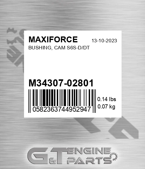 M34307-02801 Bushing, Cam S6s-d/dt for MAXIFORCE