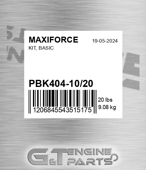 PBK404-10/20 Kit, Basic for MAXIFORCE