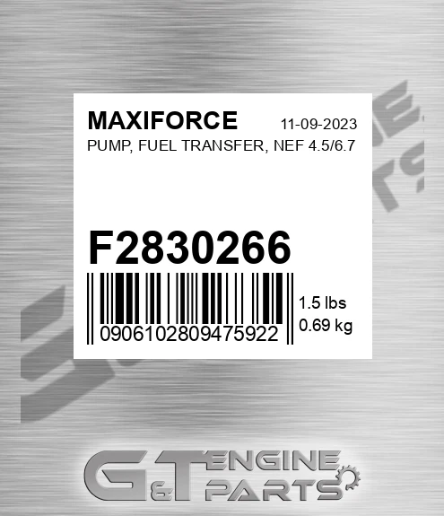 F2830266 Pump, Fuel Transfer, Nef 4.5/6.7 for MAXIFORCE