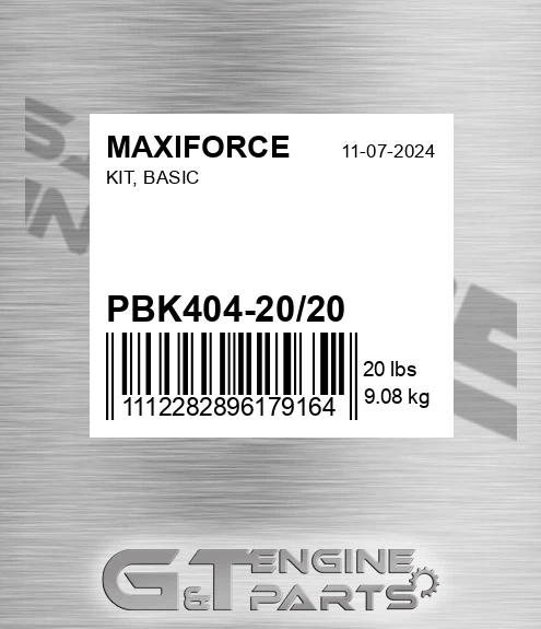 PBK404-20/20 Kit, Basic for MAXIFORCE