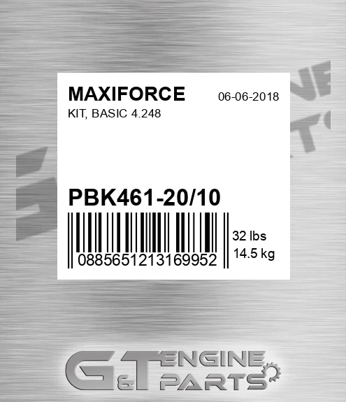 PBK461-20/10 Kit, Basic 4.248 for MAXIFORCE