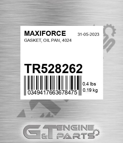 TR528262 Gasket, Oil Pan, 4024