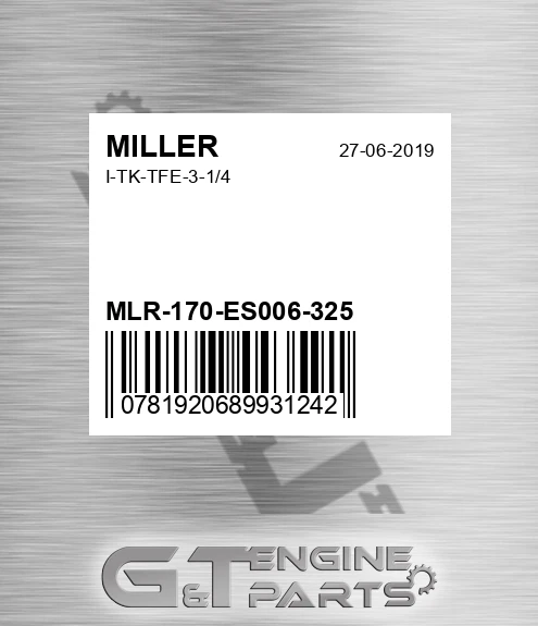 MLR-170-ES006-325 I-tk-tfe-3-1/4