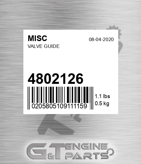 4802126 MISC Valve Guide