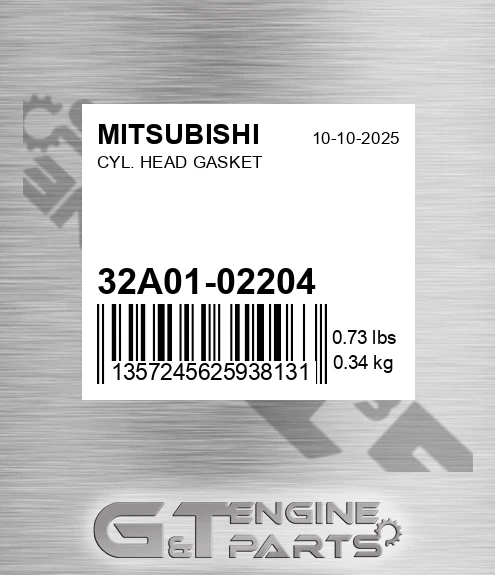 32A01-02204 Cyl. Head Gasket