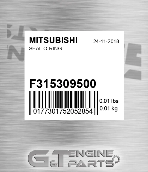 F315309500 Seal O-ring