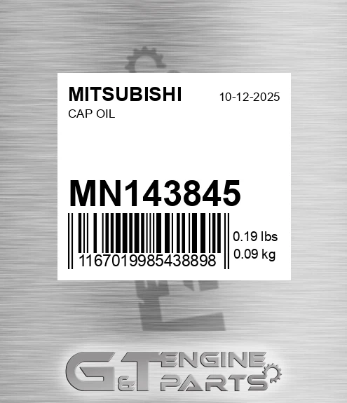 MN143845 Cap Oil for MITSUBISHI