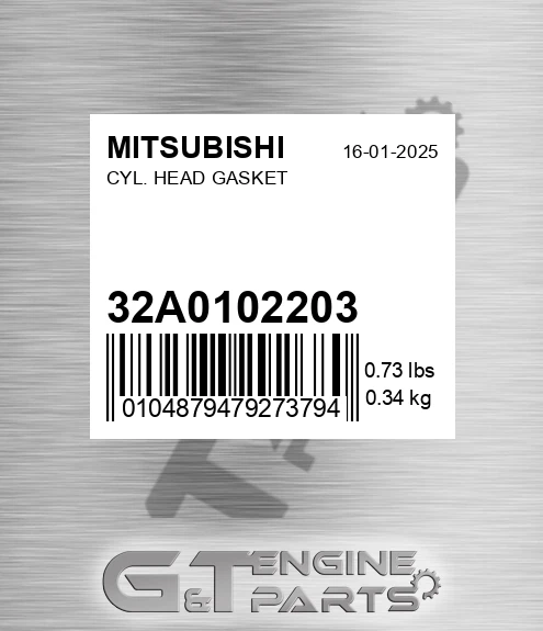 32A01-02203 Cyl. Head Gasket