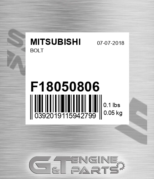 F18050806 Bolt