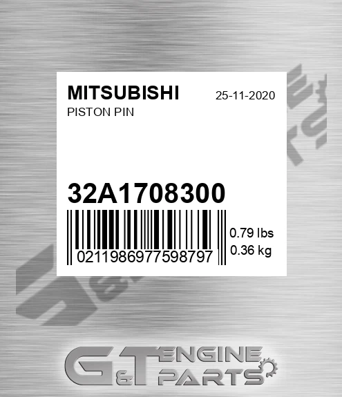 32A17-08300 Piston Pin