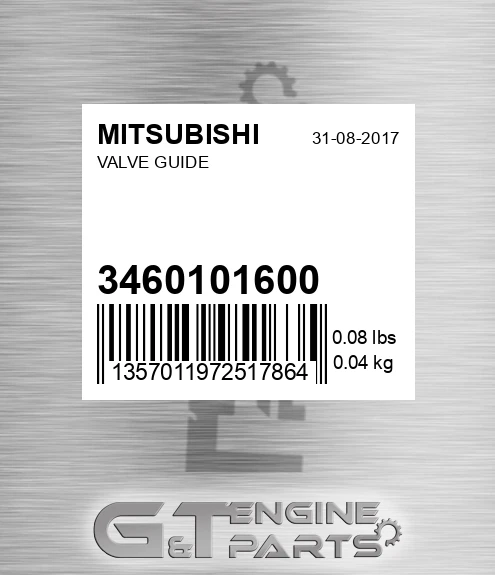 34601-01600 Valve Guide