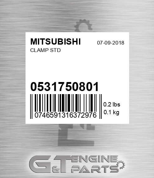 05317-50801 Clamp Std