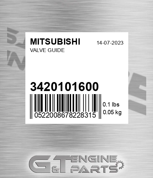 34201-01600 Valve Guide