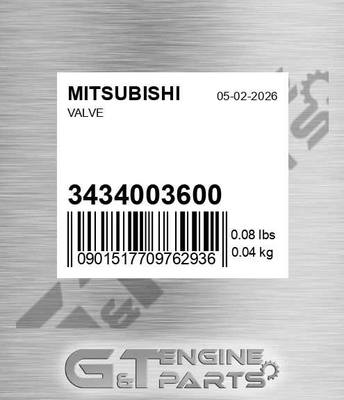 34340-03600 Valve