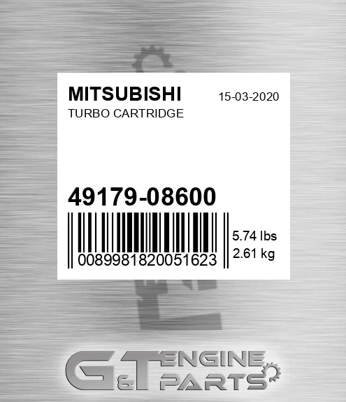49179-08600 Turbo Cartridge