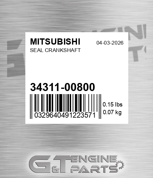 34311-00800 Seal Crankshaft