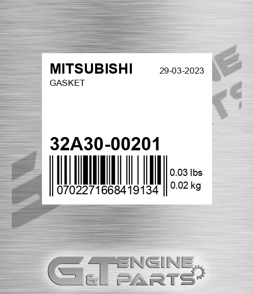 32A30-00201 Gasket