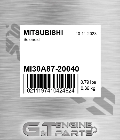 MI30A87-20040 Solenoid