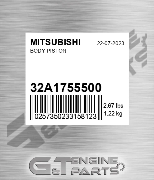 32A17-55500 Body Piston