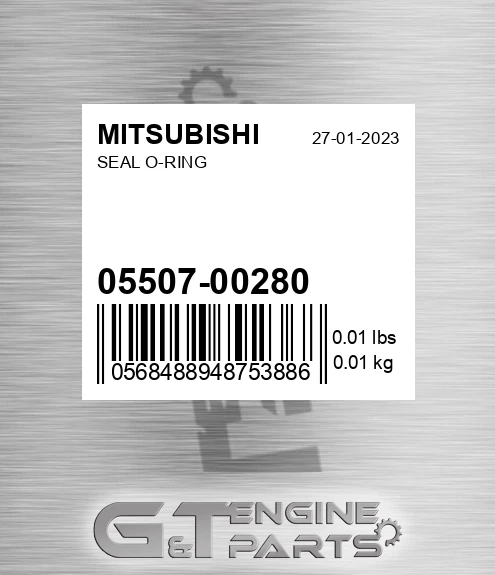 05507-00280 Seal O-ring
