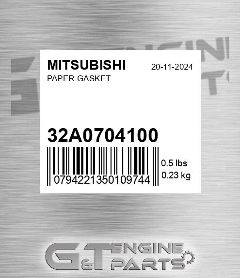 32A07-04100 Paper Gasket