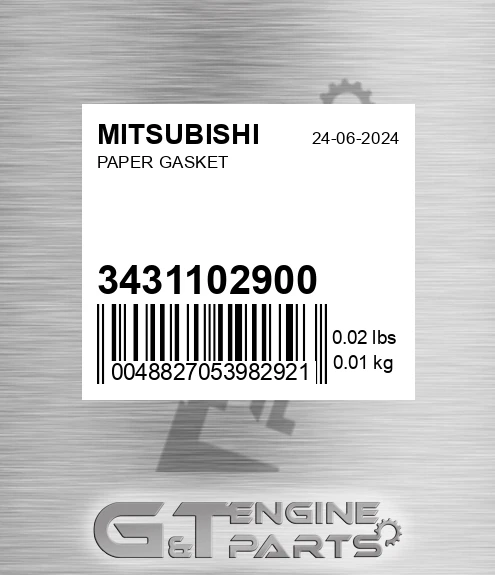 3431102900 Paper Gasket