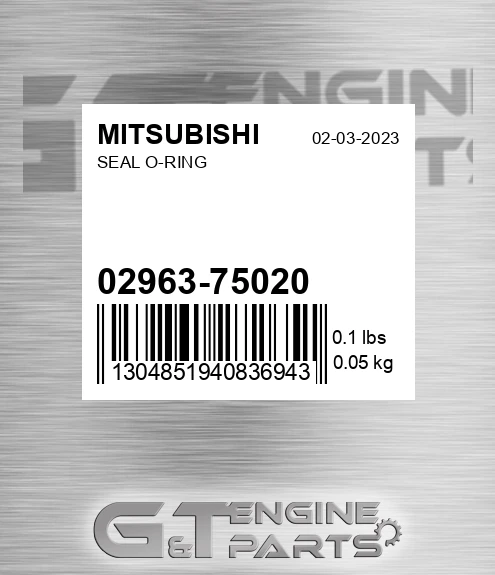 02963-75020 Seal O-ring
